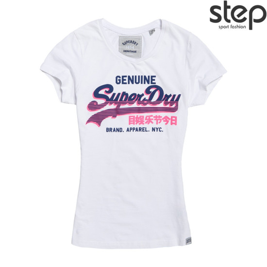 SUPERDRY Γυναικεία κοντομάνικη μπλούζα D2 VINTAGE LOGO GENUINE ENTRY TEE